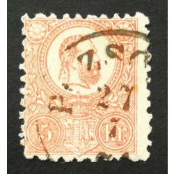 Hungary 1871 5 Kr. lithographed used Pozso(ny)