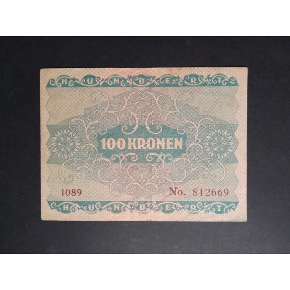 Ausztria 100 Korona 1922 VF