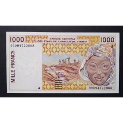   Nyugat-afrikai Államok, Elefántcsontpart 1000 Francs 1999 Unc