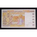 Nyugat-afrikai Államok, Elefántcsontpart 1000 Francs 1999 Unc