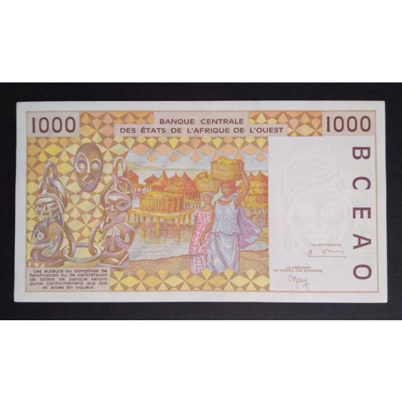 Nyugat-afrikai Államok, Elefántcsontpart 1000 Francs 1999 Unc