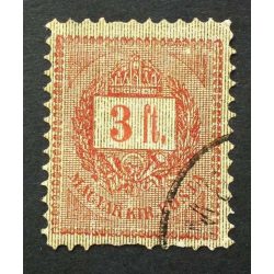 Hungary 1888 Letter, red cipher 3 FT. perf 11 1/2 used