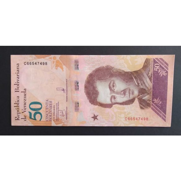 Venezuela 50 Bolivares 2018 UNC 