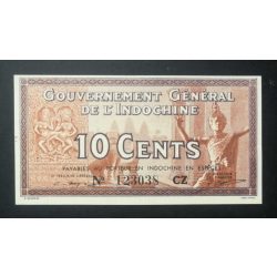 French Indochina 10 Cents 1939 Unc-