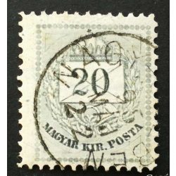   Hungary 1881 Letter, coloured cipher 20 kr. perf 11 1/2 Nagy-(Sze)ben used