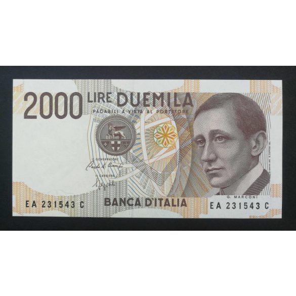 Italy 2000 Lire 1990 UNC