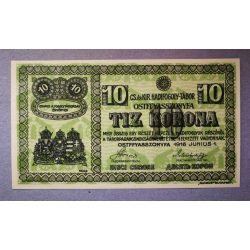 Hungary 10 Korona/Krone 1916 UNC Ostffyasszonyfa, POW camp
