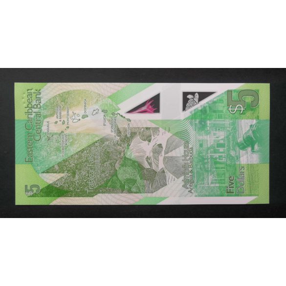 Kelet-karibi Államok 5 Dollars 2020 UNC Polymer