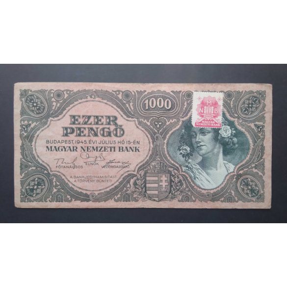 Hungary 1000 Pengő 1945 F