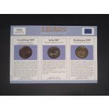 EU 2 Euro 3 db-os emlékérme szett Unc