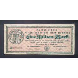 Germany 1 Million Mark 1923 F Hamburg