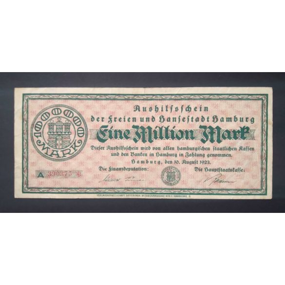 Germany 1 Million Mark 1923 F Hamburg