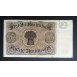 Germany 50 Rentenmark 1934 F