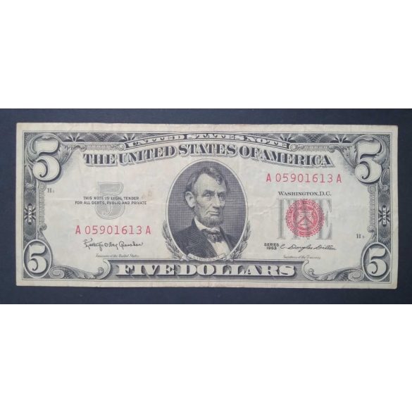 USA 5 Dollars 1963 F+