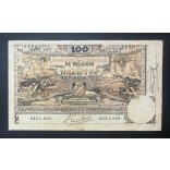 Belgium 100 Francs 1919 F+