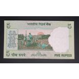 India 5 Rupees 2011 UNC 