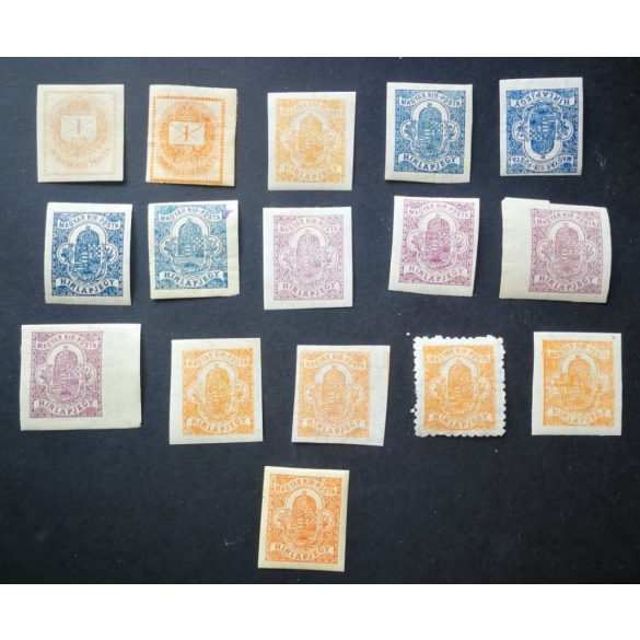 Hungary from 1874 newspaper stamp 16 pcs. * MH