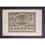 Germany 2 Million Mark 1923 VF Düsszeldorf