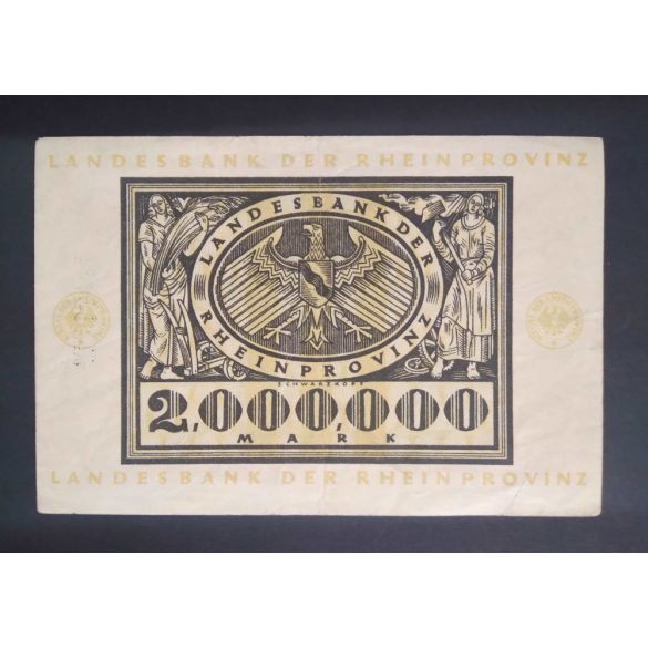 Germany 2 Million Mark 1923 VF Düsszeldorf