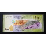 Syria 1000 Pounds 2013 UNC