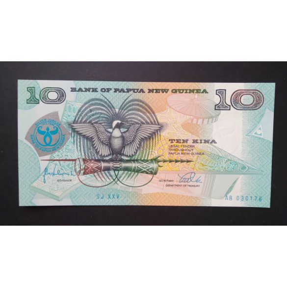 Pápua Új-Guinea 10 Kina 1998 UNC-