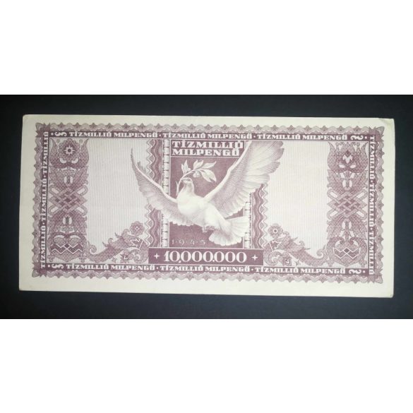 Hungary 10 million Milpengő 1946 VF+