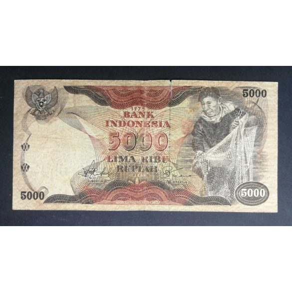 Indonesia 5000 Rupiah 1975 F-