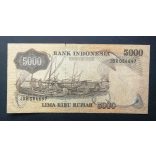 Indonesia 5000 Rupiah 1975 F-