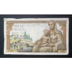 France 1000 Francs 1943 VG