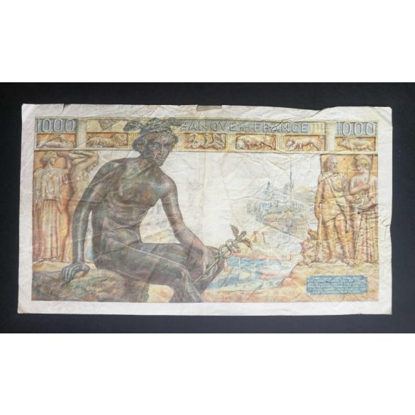France 1000 Francs 1943 VG