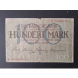 Germany 100 Mark 1918 F-