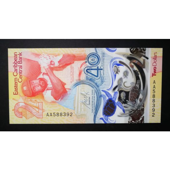 Kelet-karibi Államok 2 Dollars 2023 UNC emlékbankjegy