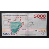 Burundi 5000 Francs 2022 Unc 