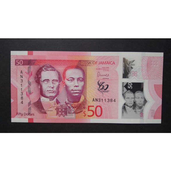 Jamaica 50 Dollars 2022 UNC 