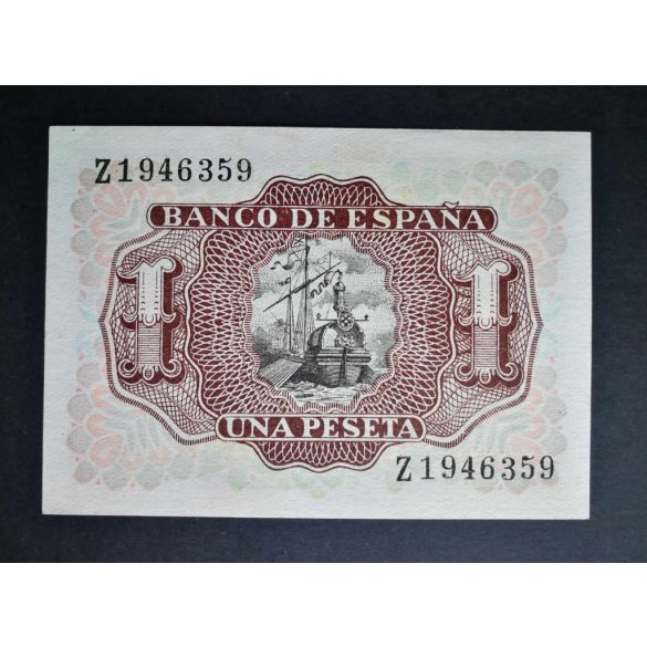 Spain 1 Peseta 1953 UNC