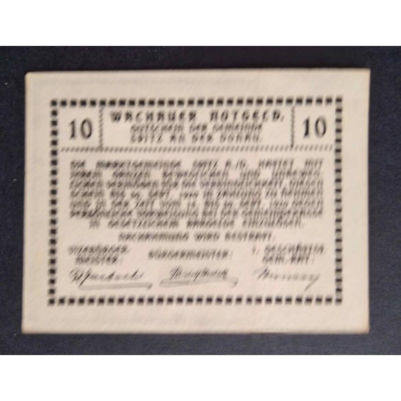 Austria 10 Heller 1920 Unc Spitz an der Donau