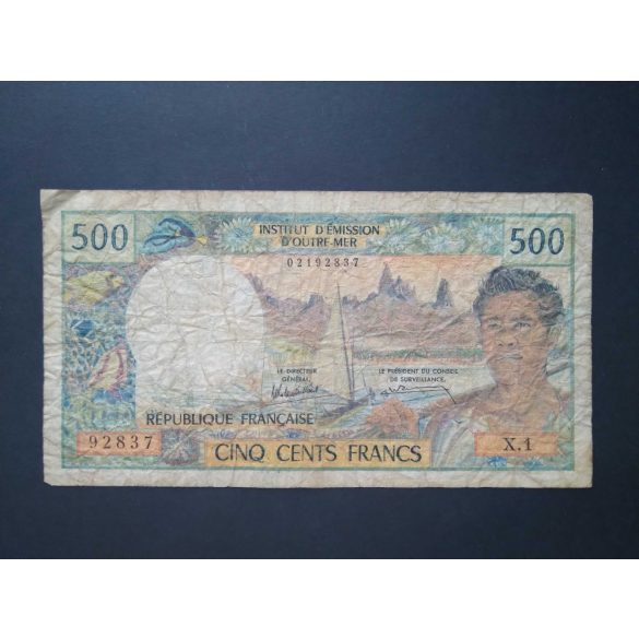 New Caledonia 500 Francs 1981 VG+