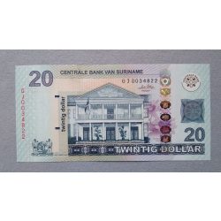 Suriname 20 Dollar 2010 Unc