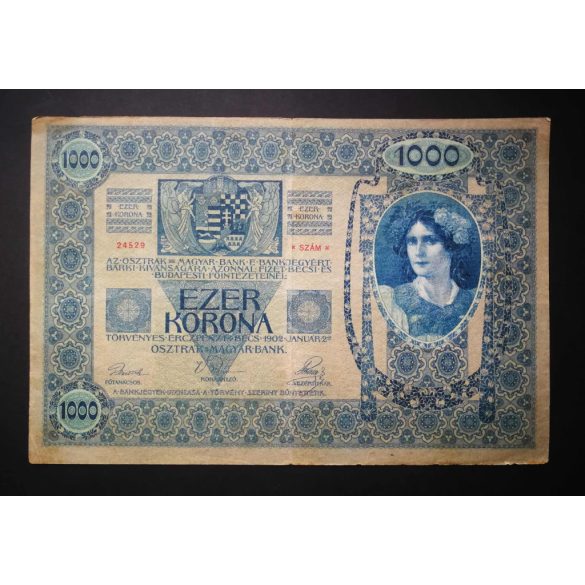 Ausztria-Magyarország 1000 Korona 1902 F+