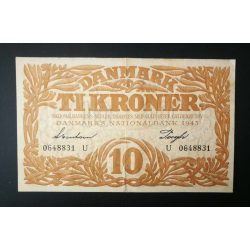 Denmark 10 Kroner 1943 VF