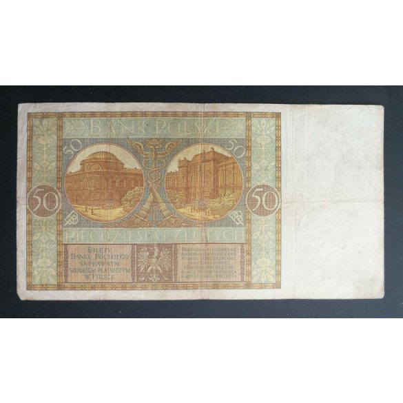 Poland 50 Zlotych 1929 F