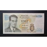Belgium 20 Francs 1964 F