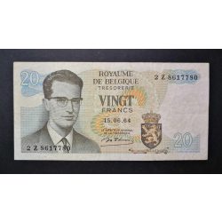 Belgium 20 Francs 1964 F