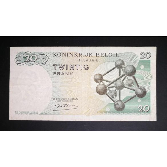 Belgium 20 Francs 1964 F