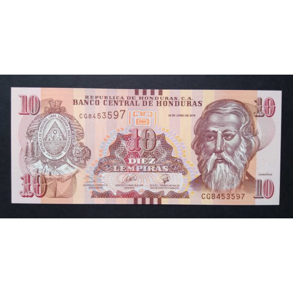 Honduras 10 Lempiras 2019 Unc