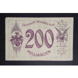 Germany 200 billion Mark Geyer 1923 F+ 