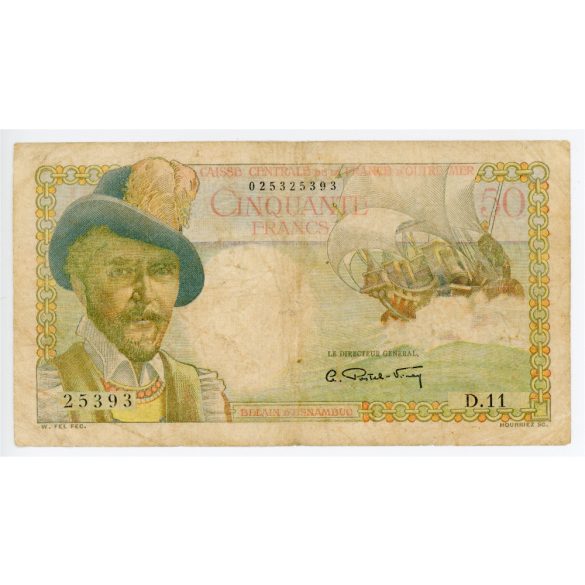 Francia Egyenlítői-Afrika 50 Francs 1947 F-