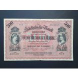 Germany 500 Mark 1911 F
