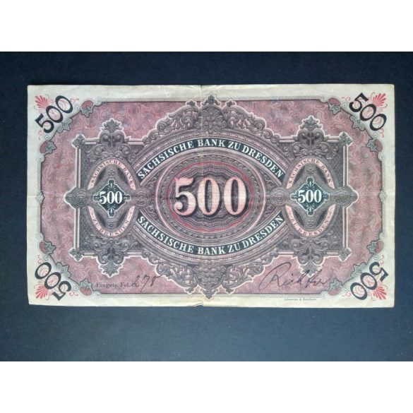 Germany 500 Mark 1911 F