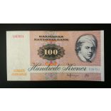 Denmark 100 Kroner 1987 VF+